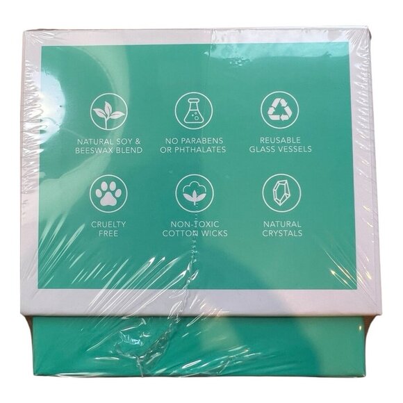 Jill & Ally Take A Deep Breath Clear Quartz Crystal Manifestation Candle Ocean - Picture 4 of 6